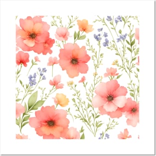 Wild Flower, Flower Pattern Posters and Art